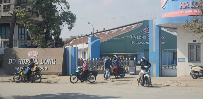 Tạm dừng sản xuất tại C&ocirc;ng ty CP đồ hộp Hạ Long: H&agrave;ng trăm c&ocirc;ng nh&acirc;n vẫn c&oacute; mặt - Ảnh 1.