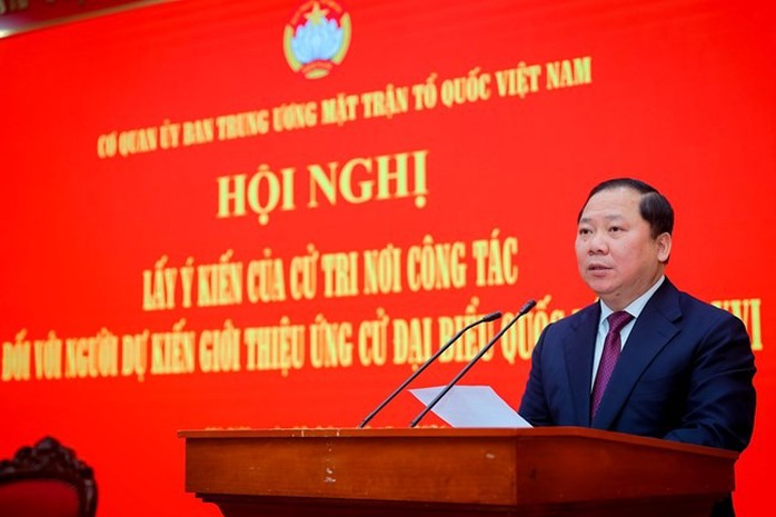 Ủy ban Trung ương MTTQ Việt Nam giới thiệu 5 ứng cử vi&ecirc;n đại biểu Quốc hội kh&oacute;a XVI - Ảnh 1.