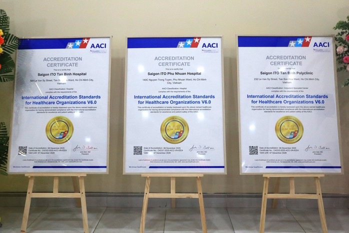 TPHCM ghi nhận th&ecirc;m 3 cơ sở y tế đạt chuẩn quốc tế AACI - Ảnh 1.
