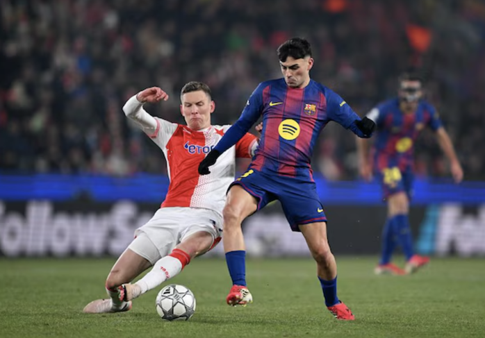 Ngược d&ograve;ng kịch t&iacute;nh, Barcelona thắng nghiền &eacute;p chủ nh&agrave; Slavia Prague - Ảnh 1.