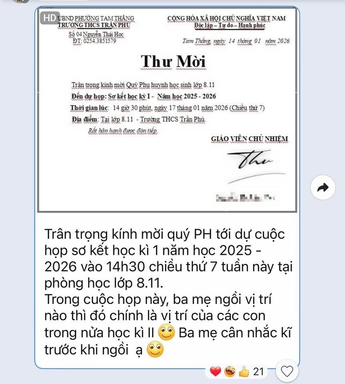 TPHCM: X&ocirc;n xao tin phụ huynh đua nhau đi họp sớm để gi&agrave;nh chỗ ngồi cho con   - Ảnh 1.