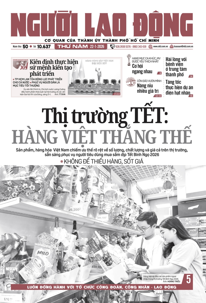 B&aacute;o in Người Lao Động 22-1: U23 Việt Nam - vấp ng&atilde; để trưởng th&agrave;nh - Ảnh 1.