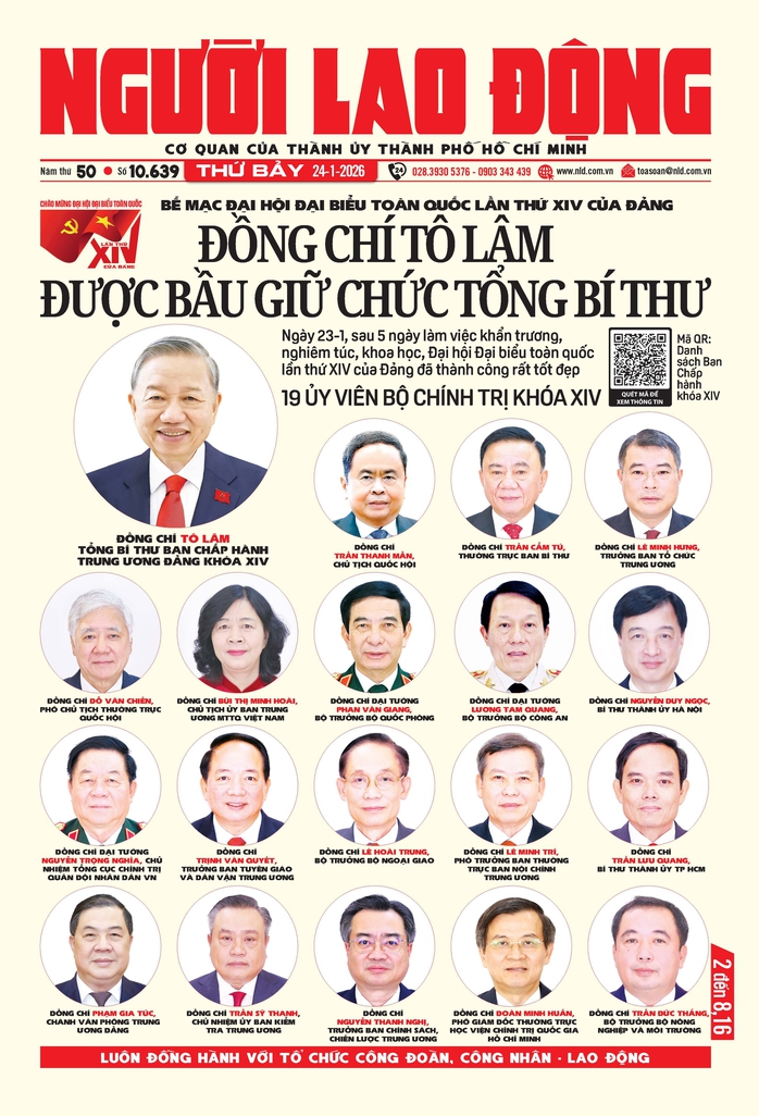 B&aacute;o in ng&agrave;y 24-1: Đại hội XIV của Đảng đ&atilde; th&agrave;nh c&ocirc;ng rực rỡ - Ảnh 1.