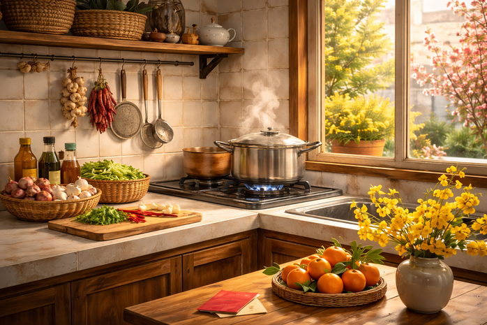 Những g&oacute;c nh&agrave; gợi Tết - Ảnh 1.