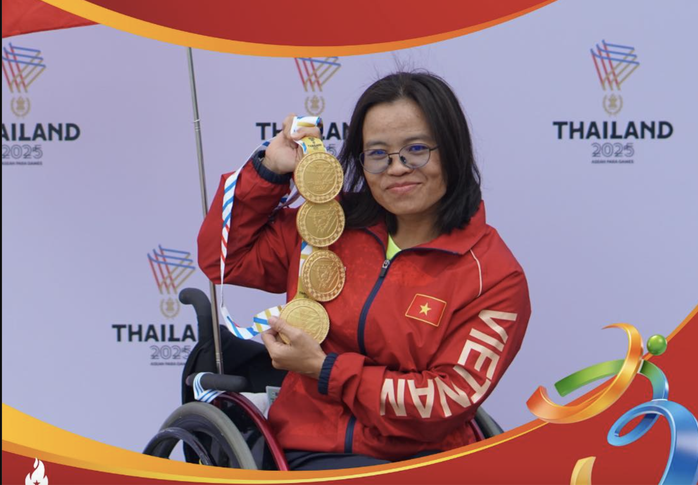 Đo&agrave;n TTNKT Việt Nam gi&agrave;nh 13 HCV ng&agrave;y cuối ASEAN Para Games 13 - Ảnh 3.