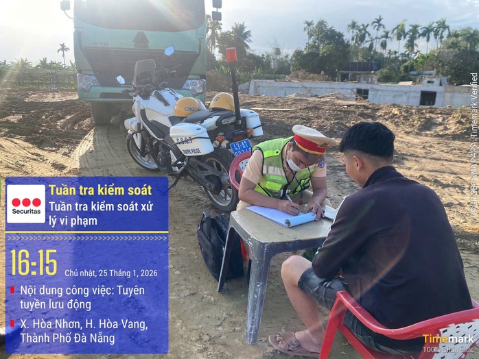 CSGT Đ&agrave; Nẵng xử l&yacute; xe qu&aacute; tải vi phạm đường cấm tại B&agrave; N&agrave; - Ảnh 6.