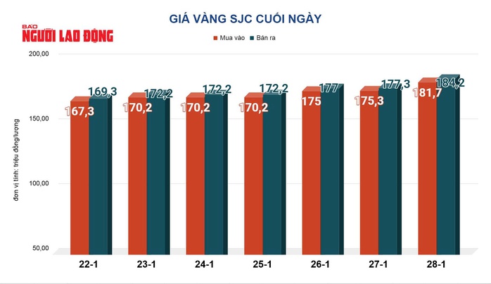 Gi&aacute; v&agrave;ng h&ocirc;m nay 29-1: Tăng vọt gần 300 USD/ounce, lập đỉnh lịch sử mới - Ảnh 2.