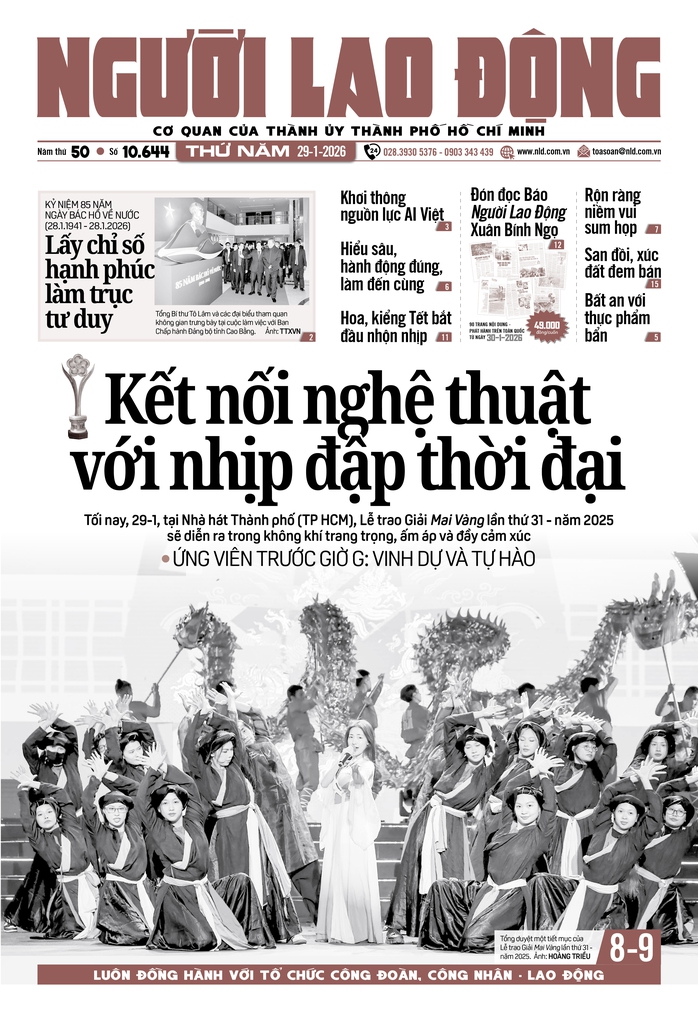 Báo in ngày 29-1: Ứng viên Giải Mai Vàng trước giờ G: Vinh dự và tự hào - Ảnh 1.