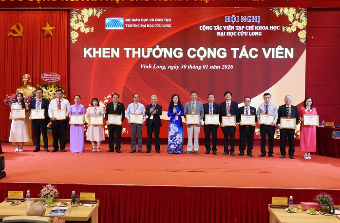 Hội nghị cộng t&aacute;c vi&ecirc;n Tạp ch&iacute; Khoa học Đại học Cửu Long - Ảnh 5.