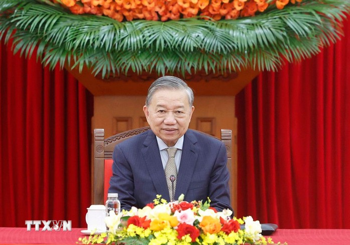 Tổng B&iacute; thư T&ocirc; L&acirc;m điện đ&agrave;m với Tổng thống H&agrave;n Quốc Lee Jae Myung - Ảnh 1.