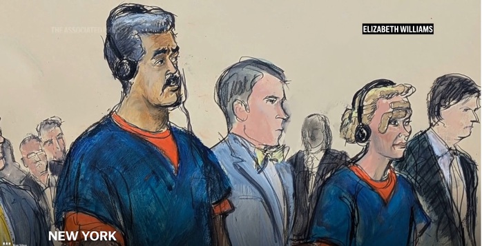 Vợ chồng Tổng thống Venezuela Nicol&aacute;s Maduro n&oacute;i g&igrave; trong phi&ecirc;n t&ograve;a tại Mỹ? - Ảnh 1.