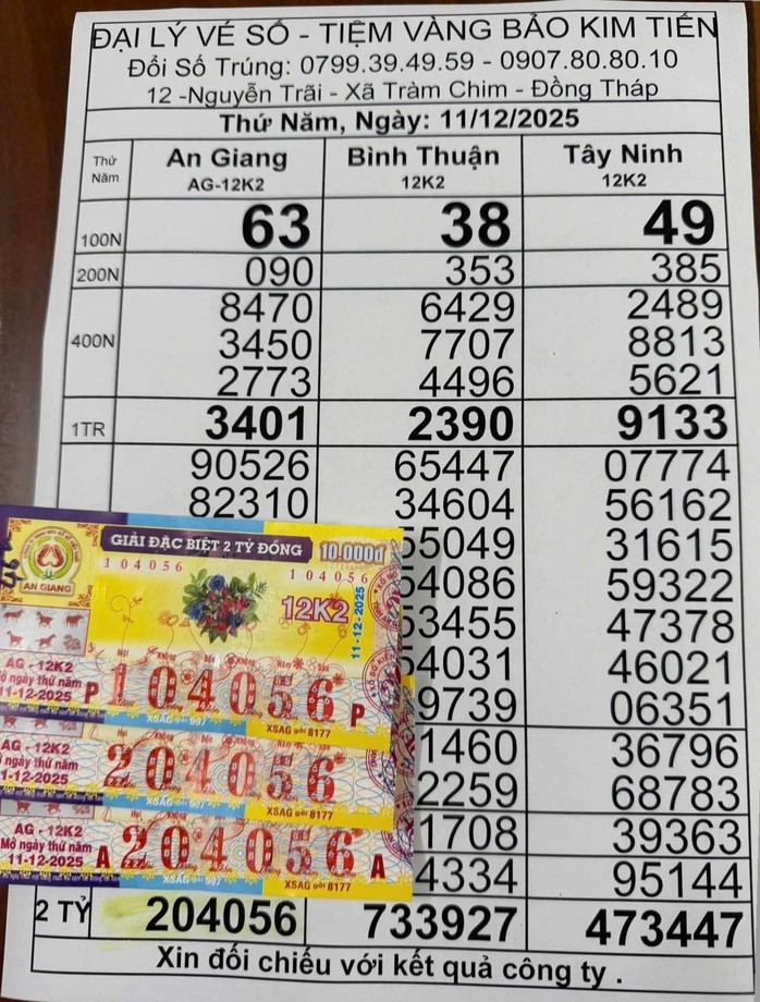 Giải độc đắc Xổ số miền Nam lộ diện tại xã Tràm Chim , Đồng Tháp chiều 5 - 1 - Ảnh 3.