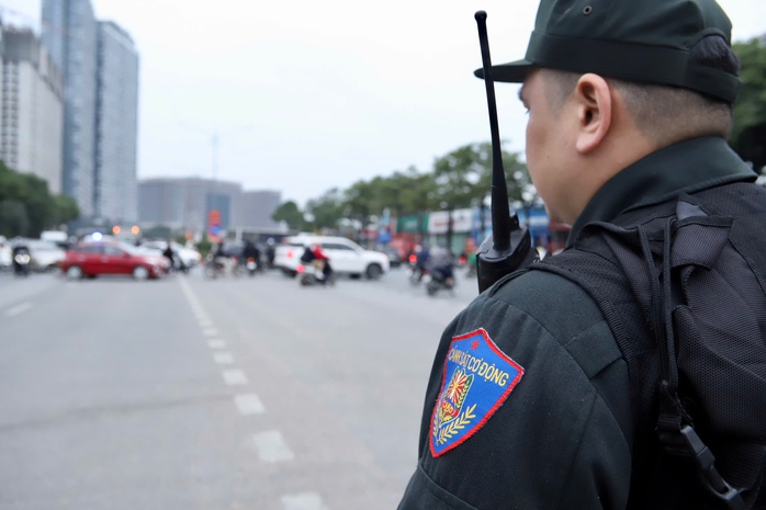 C&ocirc;ng an H&agrave; Nội diễn tập phương &aacute;n bảo vệ Đại hội XIV của Đảng - Ảnh 11.