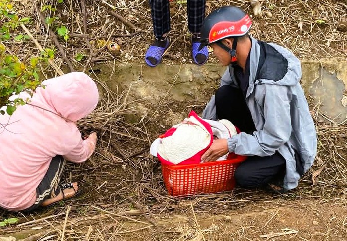 Bé gái mới sinh bị bỏ rơi trong tiết trời giá rét - Ảnh 1.