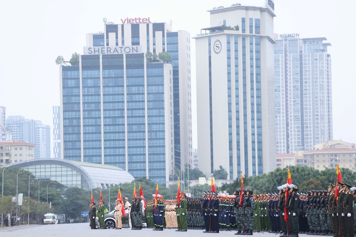 C&ocirc;ng an H&agrave; Nội diễn tập phương &aacute;n bảo vệ Đại hội XIV của Đảng - Ảnh 2.