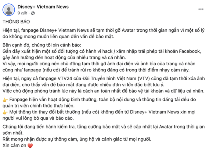 Meta l&ecirc;n tiếng về việc h&agrave;ng loạt fanpage Facebook bất ngờ gỡ ảnh đại diện - Ảnh 1.