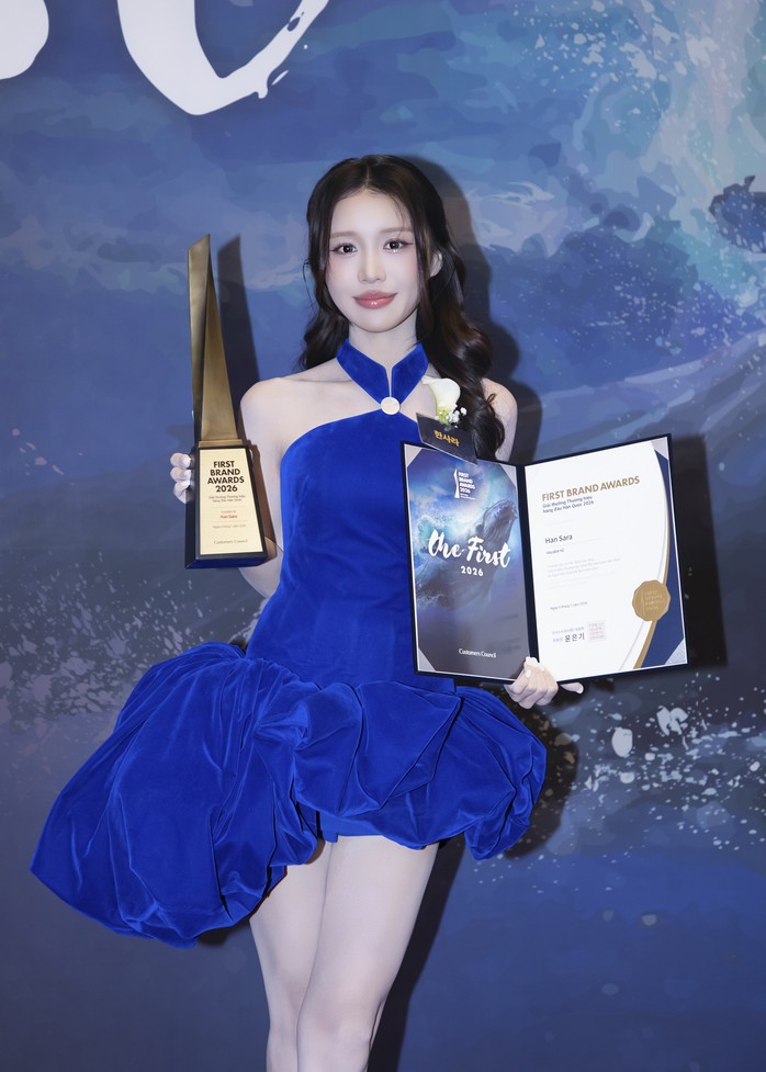 Han Sara mở bát năm 2026 bằng giải thưởng danh giá ở quê nhà Hàn Quốc - Ảnh 1.