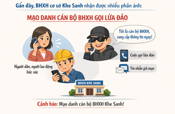 Cảnh b&aacute;o giả mạo c&aacute;n bộ bảo hiểm x&atilde; hội tại Quảng Trị m&agrave; người d&acirc;n cần biết - Ảnh 1.