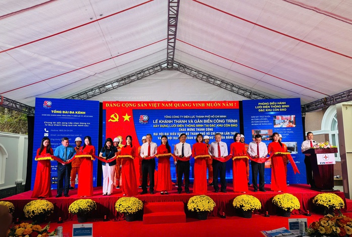 Kh&aacute;nh th&agrave;nh c&ocirc;ng tr&igrave;nh lưới điện th&ocirc;ng minh tại Đặc khu C&ocirc;n Đảo - Ảnh 1.