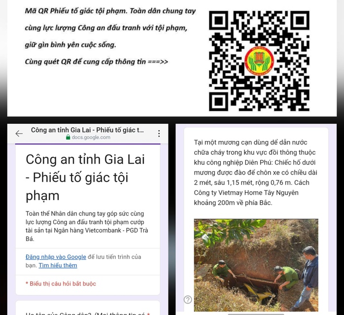 Cách thức mới để người dân cung cấp thông tin vụ cướp ngân hàng ở Gia Lai - Ảnh 1.