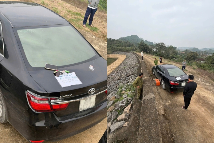 Người đ&agrave;n &ocirc;ng để xe &ocirc; t&ocirc;, điện thoại b&ecirc;n hồ c&oacute; tờ giấy "tuyệt mệnh" - Ảnh 2.