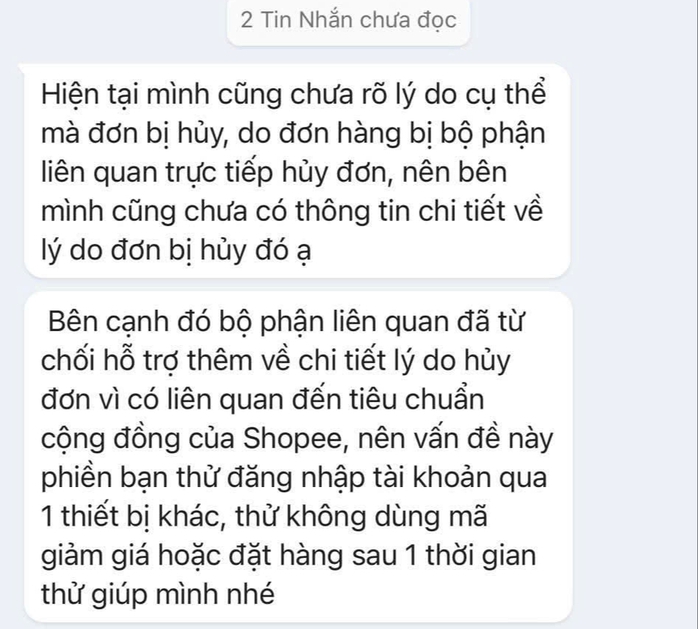 Shopee giải th&iacute;ch l&yacute; do hủy đơn h&agrave;ng khi săn sale bất ngờ - Ảnh 3.