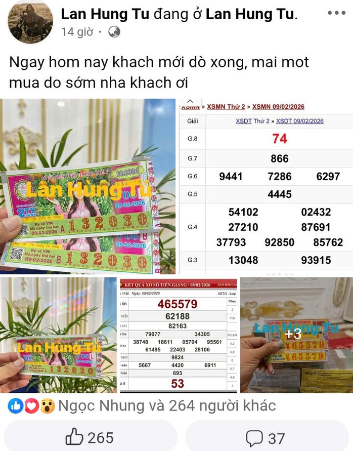 3 Người su&yacute;t mất 10 tỉ đồng Xổ số miền Nam do qu&ecirc;n d&ograve; v&eacute; số - Ảnh 1.