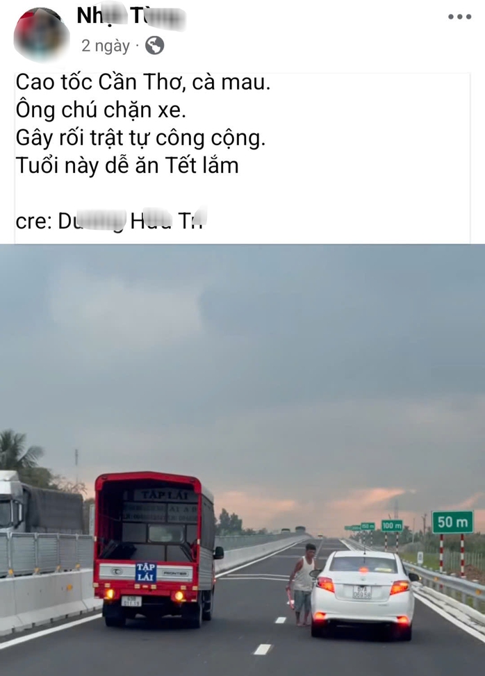 Đoạn clip ngắn tr&ecirc;n cao tốc g&acirc;y "b&atilde;o" mạng x&atilde; hội - Ảnh 1.