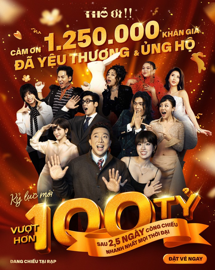 Trấn Th&agrave;nh cảm ơn kh&aacute;n giả khi "Thỏ ơi!!" vượt 100 tỉ đồng - Ảnh 1.