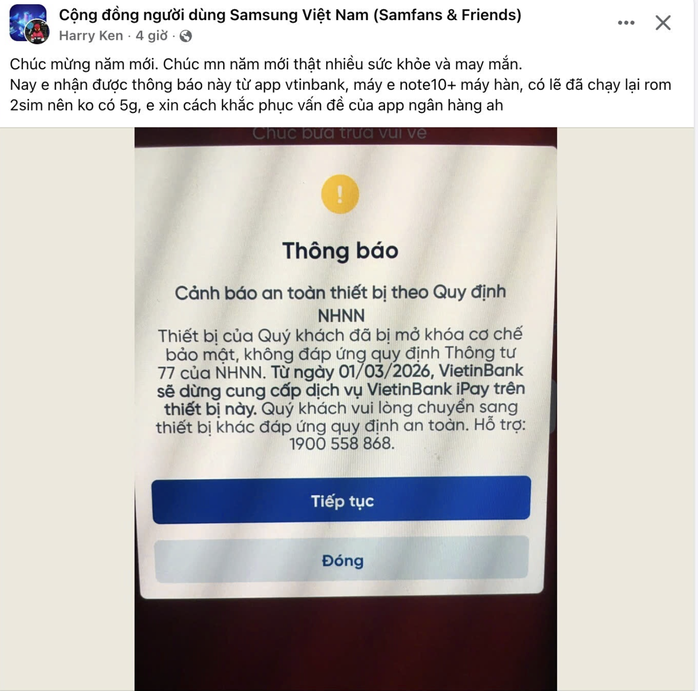 Cách đơn giản để biết điện thoại có nguy cơ bị chặn ứng dụng ngân hàng - Ảnh 1.