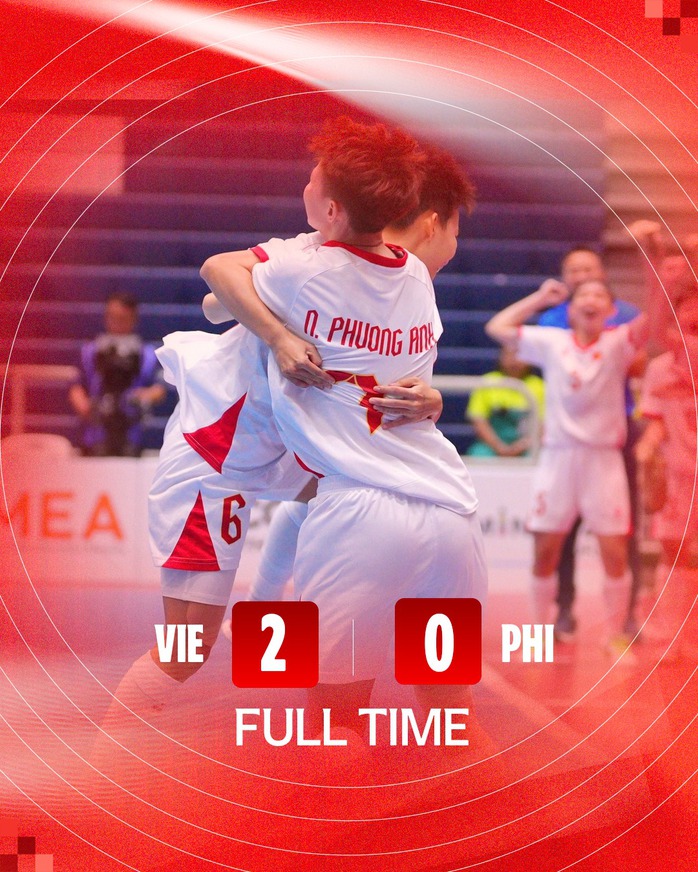 Tuyển nữ futsal Việt Nam thắng Philippines tiếp tục hành trình bảo vệ ngôi hậu Đông Nam Á - Ảnh 2.