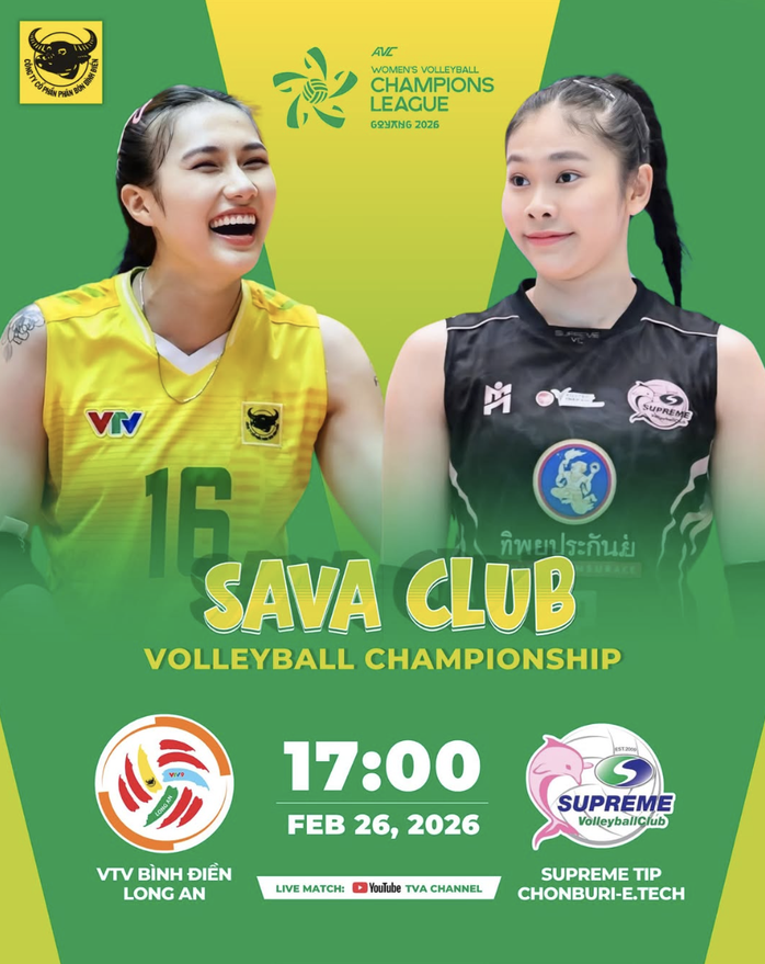 VTV Bình Điền Long An – Supreme Chonburi: Cửa hẹp cho tấm vé châu Á - Ảnh 1.