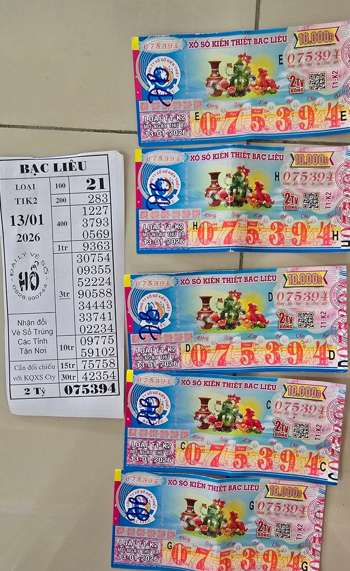 Đại l&yacute; v&eacute; số Hổ li&ecirc;n tục tr&uacute;ng độc đắc Xổ số miền Nam Bạc Li&ecirc;u 2026 - Ảnh 3.