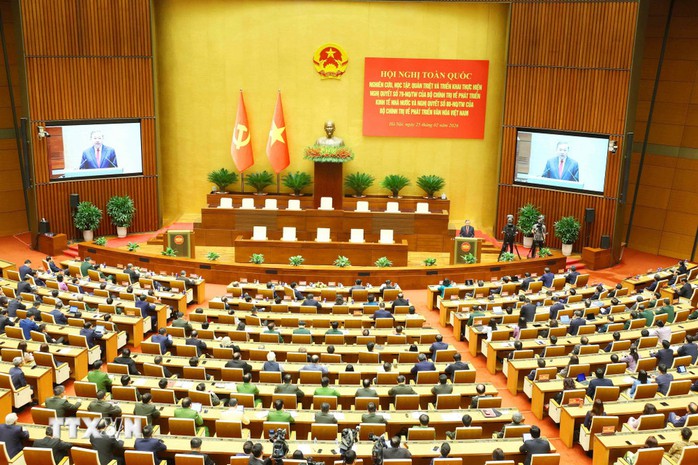 Phát biểu của Tổng Bí thư Tô Lâm tại Hội nghị toàn quốc quán triệt Nghị quyết 79, Nghị quyết 80 - Ảnh 3.