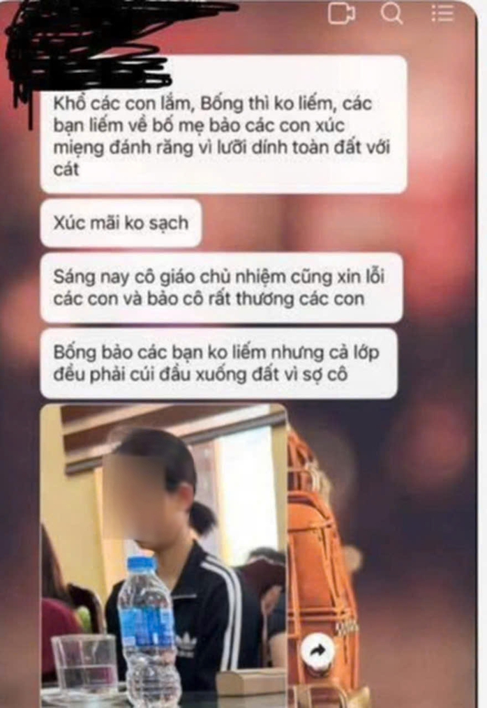 Tạm ngừng giảng dạy với cô giáo bị tố bắt học sinh liếm đất - Ảnh 1.