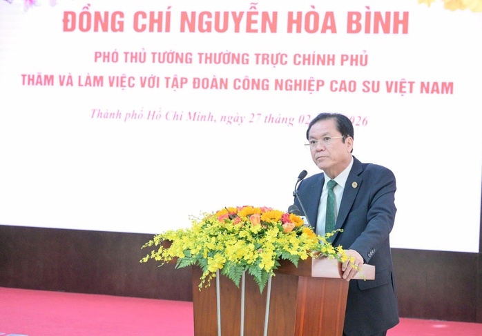 Ph&oacute; Thủ tướng thường trực Nguyễn H&ograve;a B&igrave;nh l&agrave;m việc tại VRG - Ảnh 2.