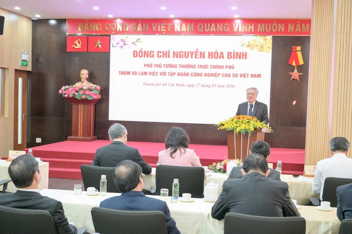 Ph&oacute; Thủ tướng thường trực Nguyễn H&ograve;a B&igrave;nh l&agrave;m việc tại VRG - Ảnh 3.