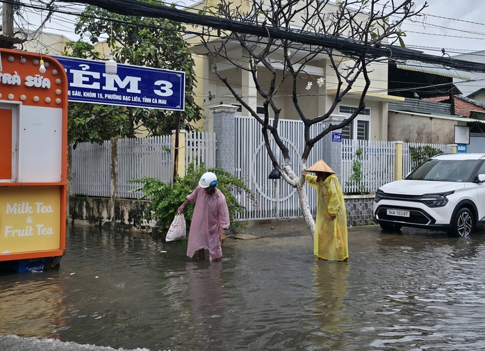 Mưa trái mùa gây ngập và thiệt hại muối ở Cà Mau năm 2026 - Ảnh 5.