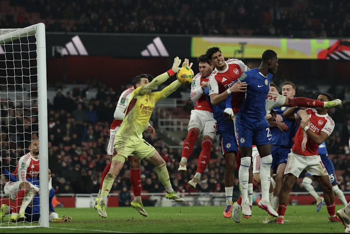 Kai Havertz ghi b&agrave;n ph&uacute;t b&ugrave; giờ, Arsenal v&agrave;o chung kết League Cup - Ảnh 3.