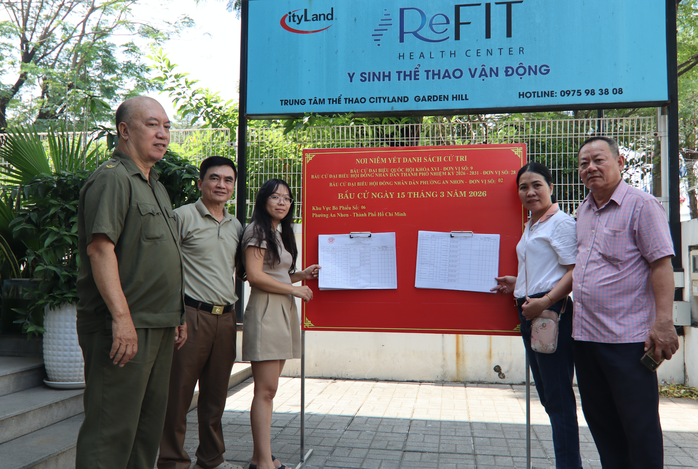 Phường An Nhơn c&ocirc;ng khai danh s&aacute;ch cử tri, sẵn s&agrave;ng cho ng&agrave;y hội bầu cử - Ảnh 2.