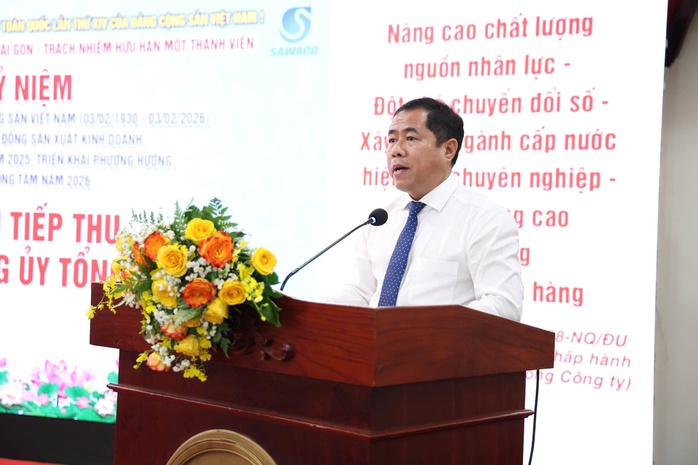 SAWACO: Vững bước dưới cờ Đảng, kiến tạo ng&agrave;nh nước th&ocirc;ng minh - Ảnh 2.