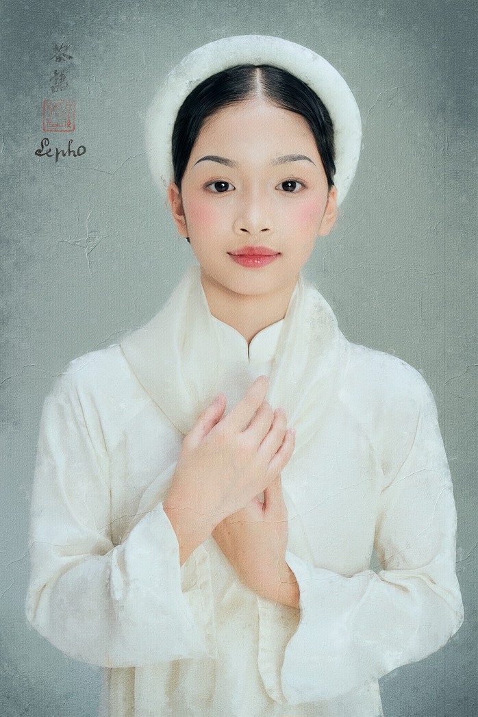 Ruby Tâm Nhi dịu dàng hóa nàng thơ mùa xuân trong tranh Đông Dương - Ảnh 8.