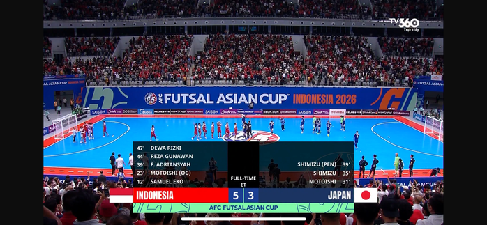 Futsal Indonesia thắng đẹp Nhật Bản v&agrave;o chung kết ch&acirc;u &Aacute; - Ảnh 2.