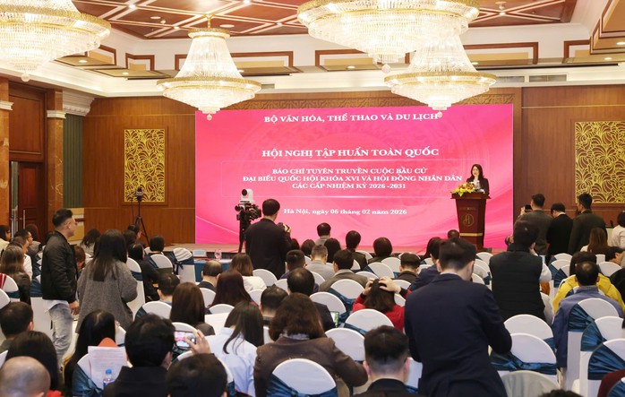 1.022 đại biểu dự Hội nghị tập huấn to&agrave;n quốc b&aacute;o ch&iacute; tuy&ecirc;n truyền cuộc bầu cử đại biểu Quốc hội   - Ảnh 1.