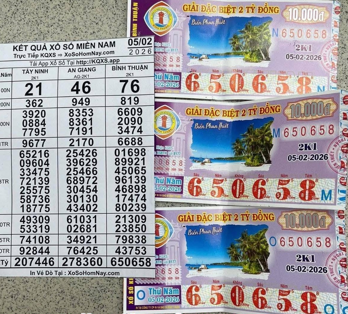 Xổ số miền Nam 2026: Người tr&uacute;ng số độc đắc tại Vĩnh Long tiếp tục &ldquo; nổ &rdquo; lớn - Ảnh 2.