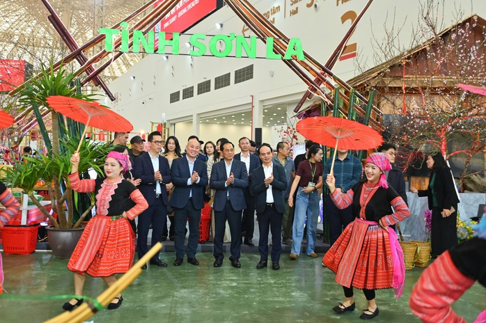 Ph&oacute; Thủ tướng B&ugrave;i Thanh Sơn trải nghiệm kh&ocirc;ng gian Hội chợ M&ugrave;a Xu&acirc;n 2026 - Ảnh 1.