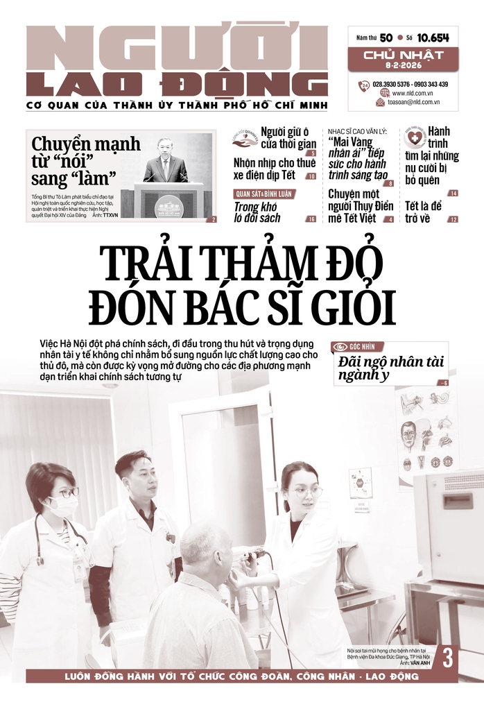 B&aacute;o in ng&agrave;y 8-2: Trải thảm đỏ đ&oacute;n b&aacute;c sĩ giỏi - Ảnh 1.