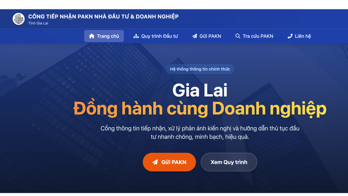 Gia Lai mở cổng tiếp nhận kiến nghị, y&ecirc;u cầu xử l&yacute; phản &aacute;nh doanh nghiệp trong 2 ng&agrave;y - Ảnh 1.