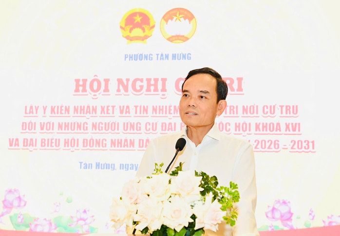 Cử tri t&iacute;n nhiệm 100%, giới thiệu &ocirc;ng Trần Lưu Quang ứng cử đại biểu Quốc hội - Ảnh 3.