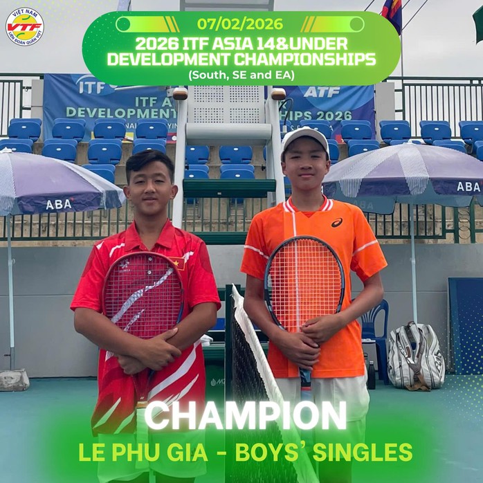 Tay vợt 13 tuổi TP HCM v&ocirc; địch giải đấu trẻ ITF - Ảnh 1.